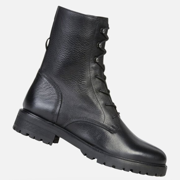 NWOB Geox Hoara Woman Combat Boots Size 37/6.5 - Picture 6 of 14